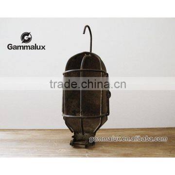 Antique Cage Light Frame, Industrial Salvage photo-5