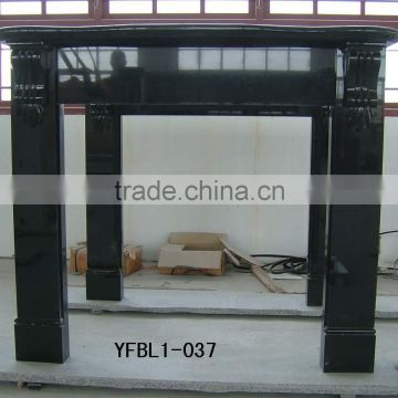 Black Granite Imitation Fireplace