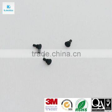 Black tiny rubber screw