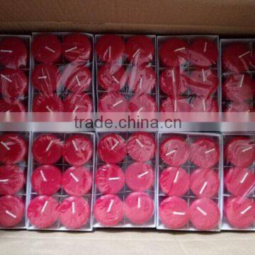 wedding decorative 6pcs/box red votive candle