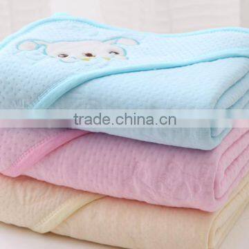 100% Cotton Hooded Baby Knitted Blanket