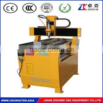 DSP Control Small Metal Engraving CNC 4 Axis 6090 With 2200W Stainless Steel Water Slot Rotary Axis X(600MM)*Y(900MM)*Z(150MM)