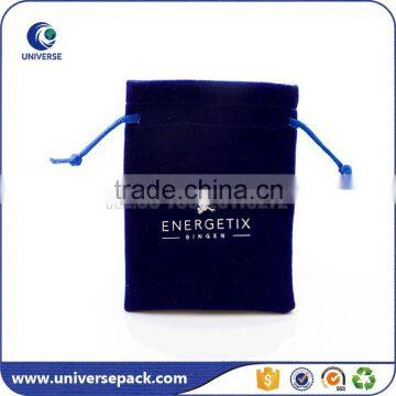 Drawstring printed jewelry suede gift pouch for export