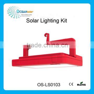 5W5V Portable Solar Lighting Kit With Warning Light Easy Using photo-3