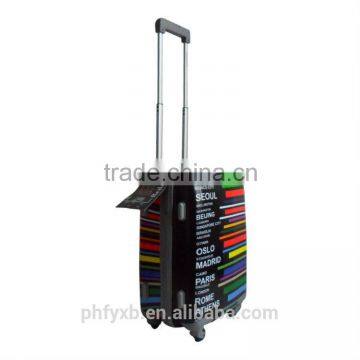 ABS Rainbow Coloful Print Luggage /4 Wheel Suitcase/ ABS Hardshell Trolley Luggage photo-3
