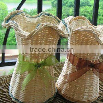 Rattan Weaving Home Flower Bouquet Basket photo-2