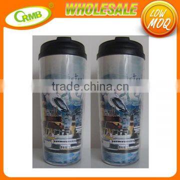 400ml Stainless Steel Insert Coffee Mugs PP Outer Car Mug photo-3