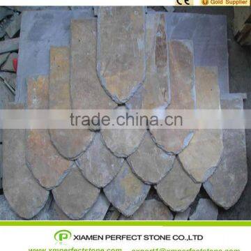 Cheap Roof Tile For Rustic Yellow Slate Roof Tile