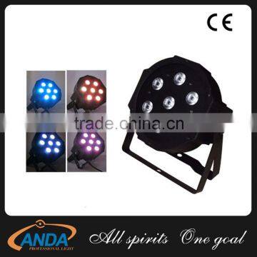 Wholesale Price For Pro Stage Light 7*10w flat par light/RGBW 4 IN 1 Mini Led Par Light