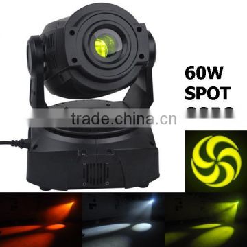 Stage moving head lights 75w 8 color 7 rotation gobo spot moving head 3 facet prism