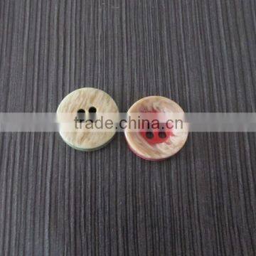 Special Technich Made Wooden Color Plastic Button photo-5