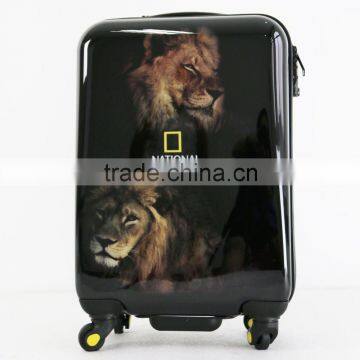 High quality printed designing lifelike Animal series ABS+PC trolley quality hard case luggage