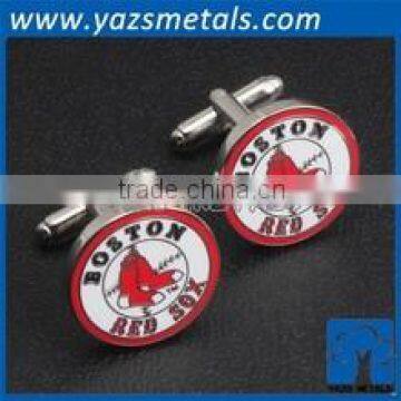 Customized logo metal men cufflinks