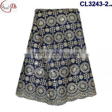 CL3243-2 2016 Wholesale high quality and beautiful George lace fabric CL13-13(8)