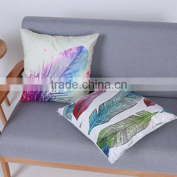 Ink Feather Luxury Damask Velvet Sofa Home Decor Throw Pillow Cases Cushion Covers