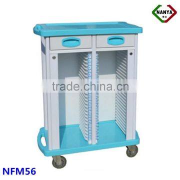 NFM56 ABS plastic medical chart holder mail trolley