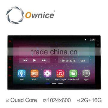 Ownice RK3188 Quad core android 5.1 double din universal touch panel Car radio GPS with Wifi 2G+16G 1024*600