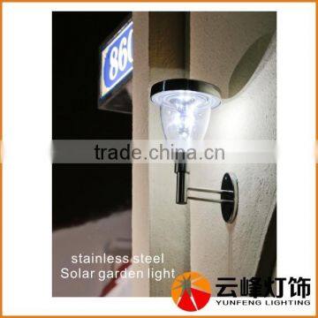 Hight LUMEN Stainless Steel Solar Wall Top Light With PIR Sensor Solar Garden Light Solar Fence Light photo-3
