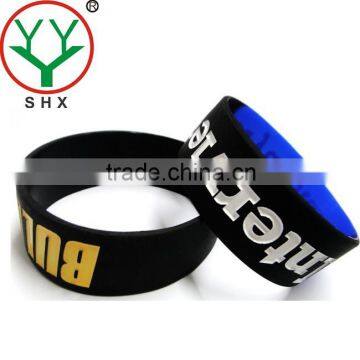 High quality debossed wristband customize silicone bracelet