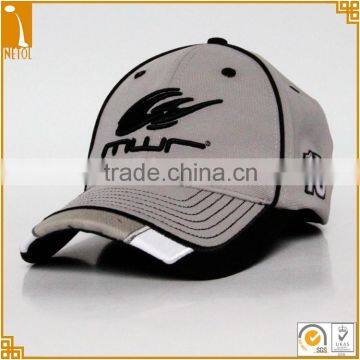 Good quality custom brand 6 panel fitted mesh baseball caps