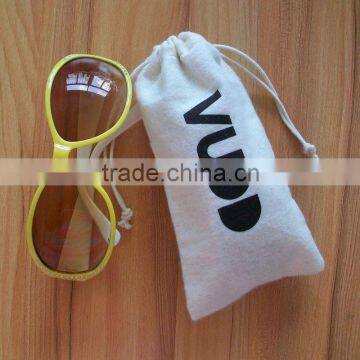 Hot sale high quality cotton sunglass pouch factory