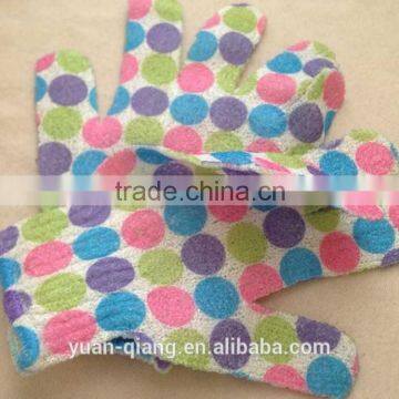 Skin Care Exfoliating Round Dots Body Bath Glove photo-2
