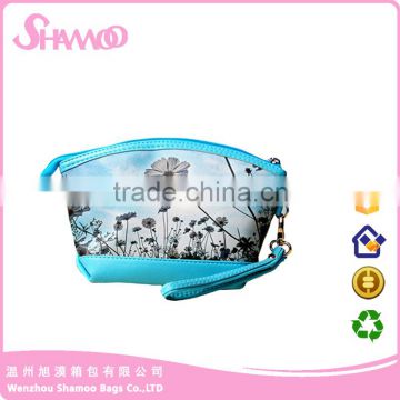 Wenzhou manufacturer wholesale pu cosmetice bag with Pringting Laminating