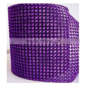 24 Rows Plastic Rhinestone Mesh Trimming for Decoration photo-3
