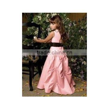 pink lovely flower girl dress or formal flower girl dress or baby flower girl dress patterns or plus size flower girl dress