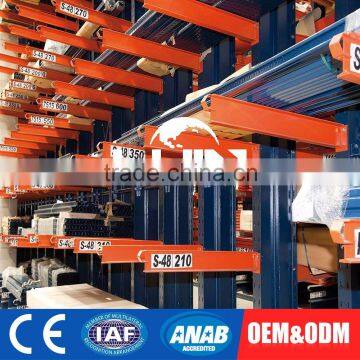 Adjustable Custom Pipe Rack System Hanging Shelf Racking For Rebar Storage