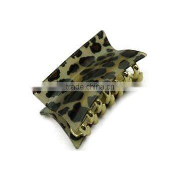 animal print acrylic hair claw