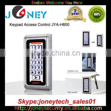 Metal case smart card rfid standalone reader with IP68 waterproof