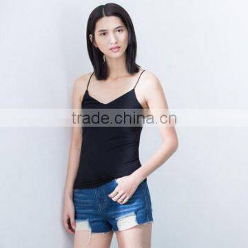 Wholesale Softextile Cotton Camisole Sexy Women Tops Plain Tank Tops