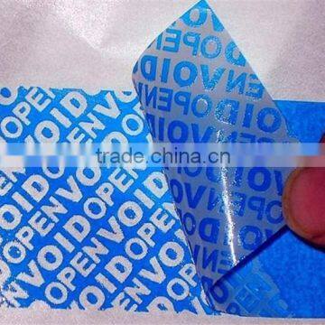 Books Label Sticker Tamper Evident Security Asset Label Sticker for Tracking