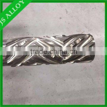 Jinsheng/stainless steel screw barrel/ parts for PVC/ABS plastic extruder machines