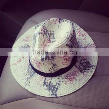 2016 Wholesale Latest Design Colombian Straw Hat Factory Original Fashion Ladies Promotional Straw Hat photo-3