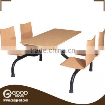 Plywood Dining Table and 4 Seats Chair Set 024