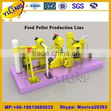 chicken feet pellet processing line(0.6-1.5ton/h)