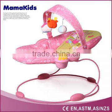 LOW MOQ cheap price rocking chair baby bouncer with cannopy