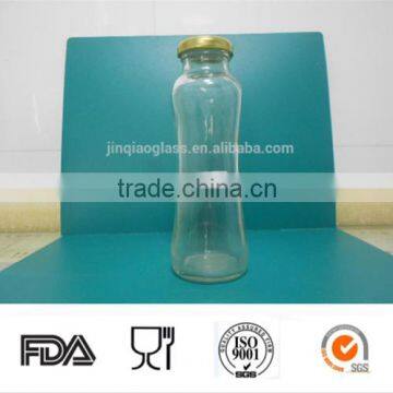 250ml milk glass bottle with tinplate screw cap