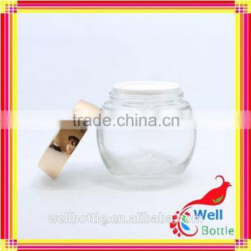 Bulb Shaped Glass Jar for Body Butter Jars With Cosmetic Jar Glass GJ597R