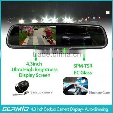 4.3 inch Monitor E-mark FCC RoHS C-tick Hot Selling Car Auto Dimming Rearview Mirror