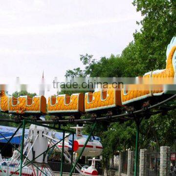 Kids Large Amusement Rides Mini Roller Coaster , Sliding Dragon / Green Worm Mini Roller Coaster Rides Hot Sale photo-6