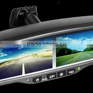 Car Rearview Mirror With Dual LCD Display Screens Special for Truck and Trailer photo-6