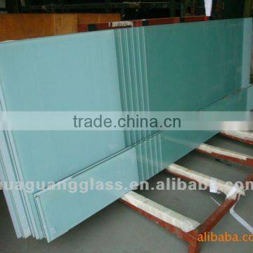Blue tempered glass