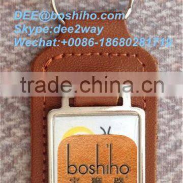 Boshiho personalised hotel guest house Leather Key Holder Ring Chain Fob