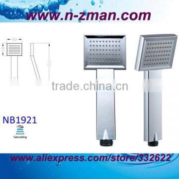 Square Chrome Hand Shower,One-jet Chrome SHOWER HEAD,ALL Chrome Plated Square Handheld Shower