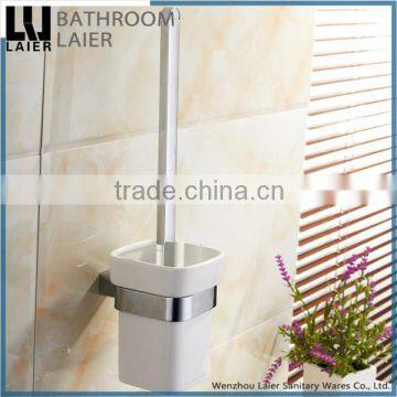 Elegant Fancy Design Zinc Alloy Chrome Finishing Bathroom Accessories Wall Mounted Toilet Brush Holder