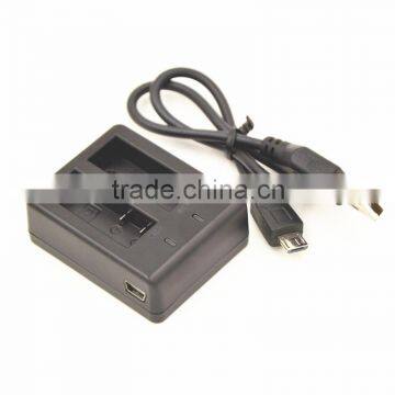 New High Quality USB Dual Battery Travel Charger for SJCAM SJ4000 / SJ5000 / SJ6000 (CH1 / CH2)