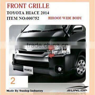 For toyota hiace auto parts hiace2014 front bumper #000758 for hi ace high roof commuter, kdh200